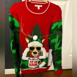 Celebrate together men’s Christmas sweater, size medium.